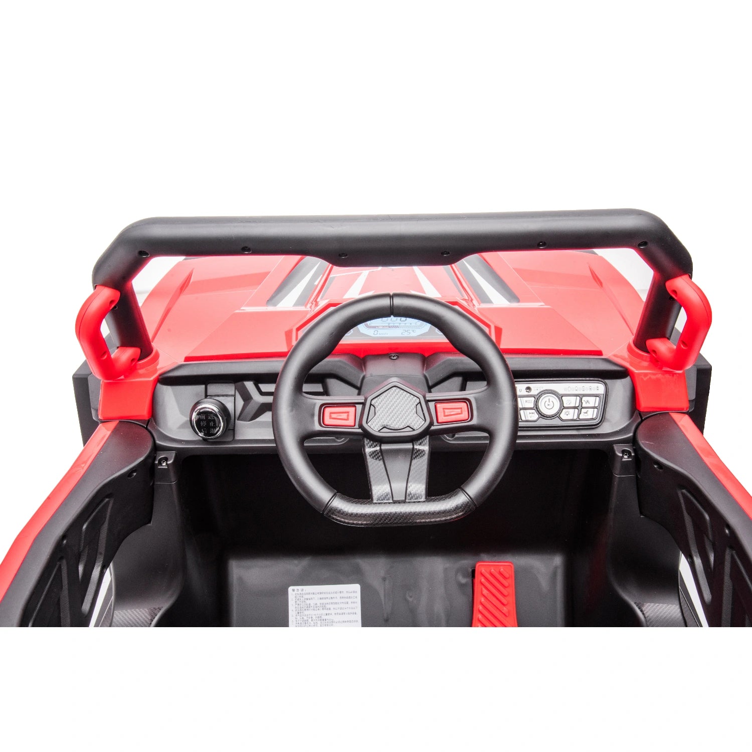 12V Ride-On Buggy for Kids – Jeep Style Off-Road Electric Car with Remote – Red