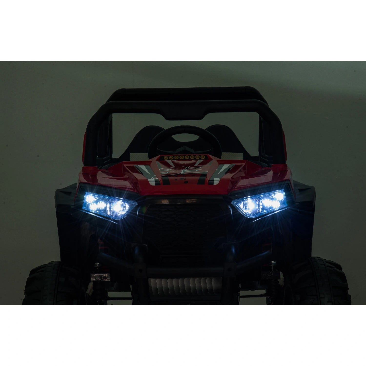 12V Ride-On Buggy for Kids – Jeep Style Off-Road Electric Car with Remote – Red