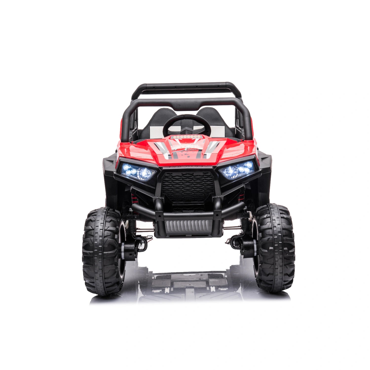 12V Ride-On Buggy for Kids – Jeep Style Off-Road Electric Car with Remote – Red