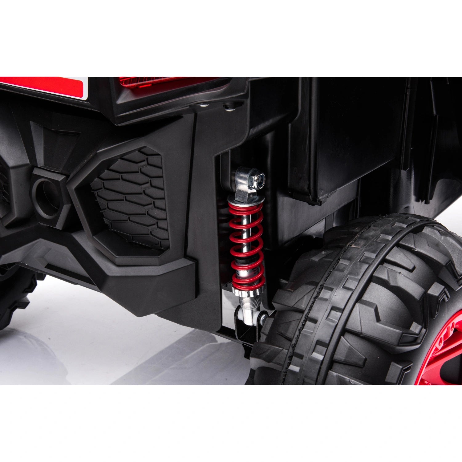 12V Ride-On Buggy for Kids – Jeep Style Off-Road Electric Car with Remote – Red
