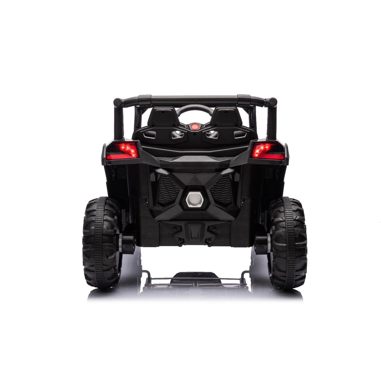 Black 24V Can-Am Style Kids Off-Road Ride-On Buggy with Leather Seat & Remote