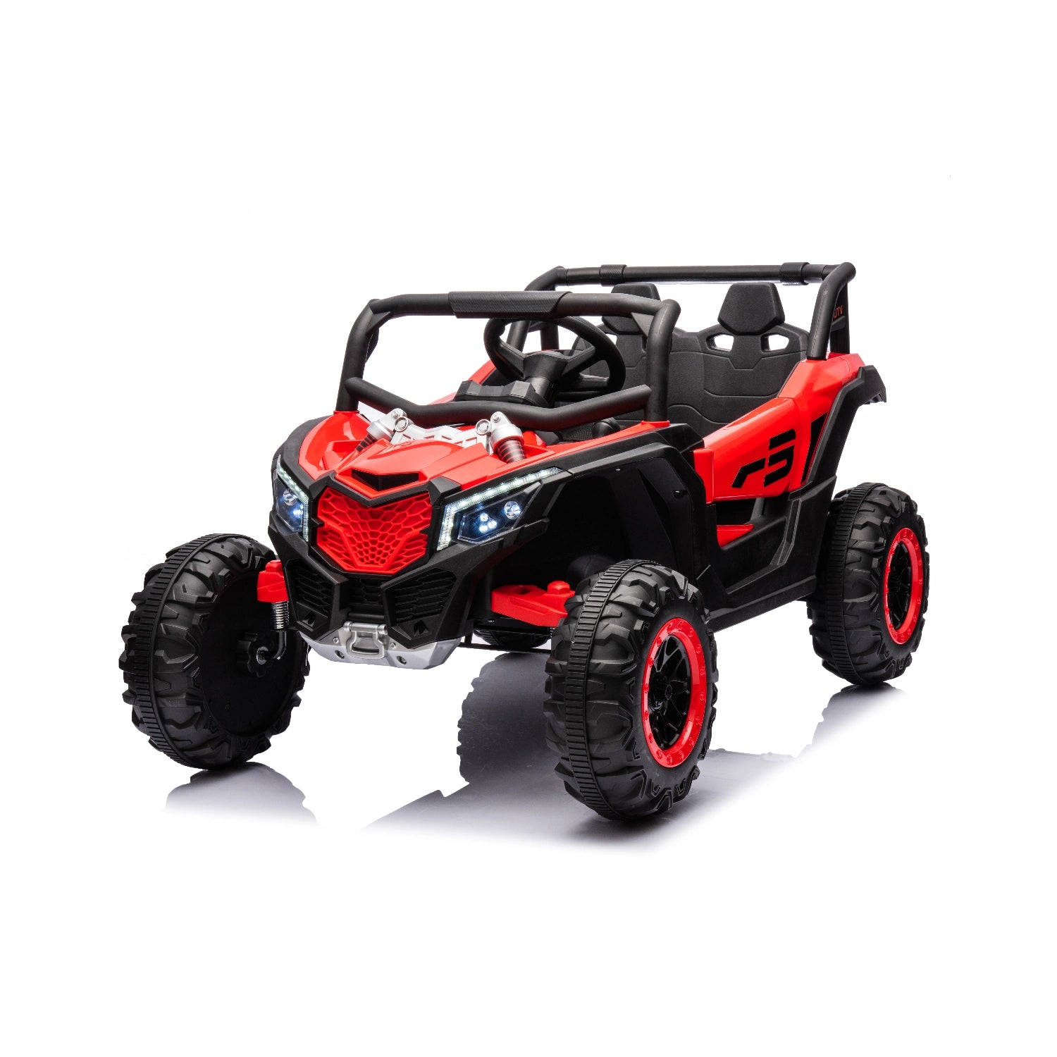 24V Ride-On Buggy for Kids – Can-Am Inspired Replica with 4WD & EVA Wheels – Red