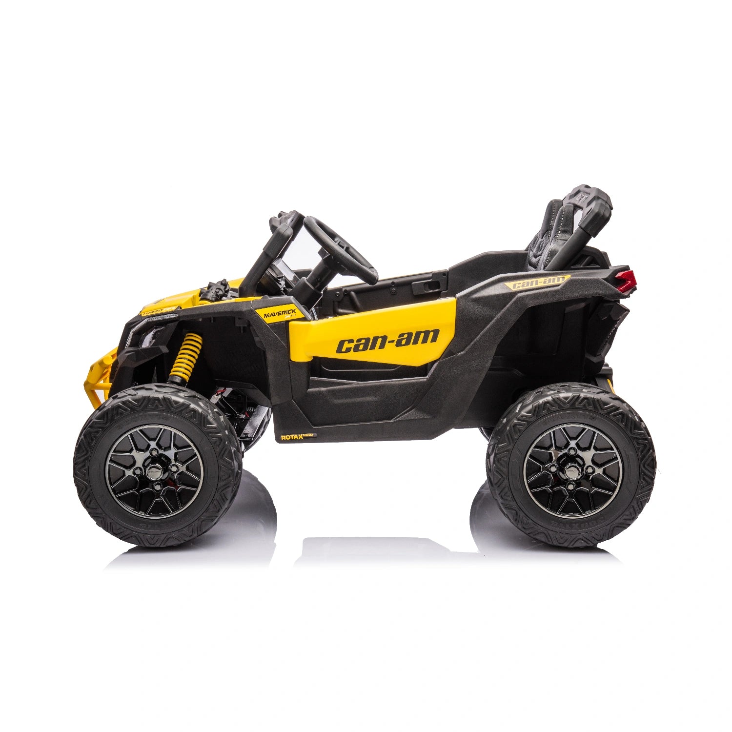 24V Can-Am Maverick Kids Ride-On UTV – 4WD Single Seater (Yellow)