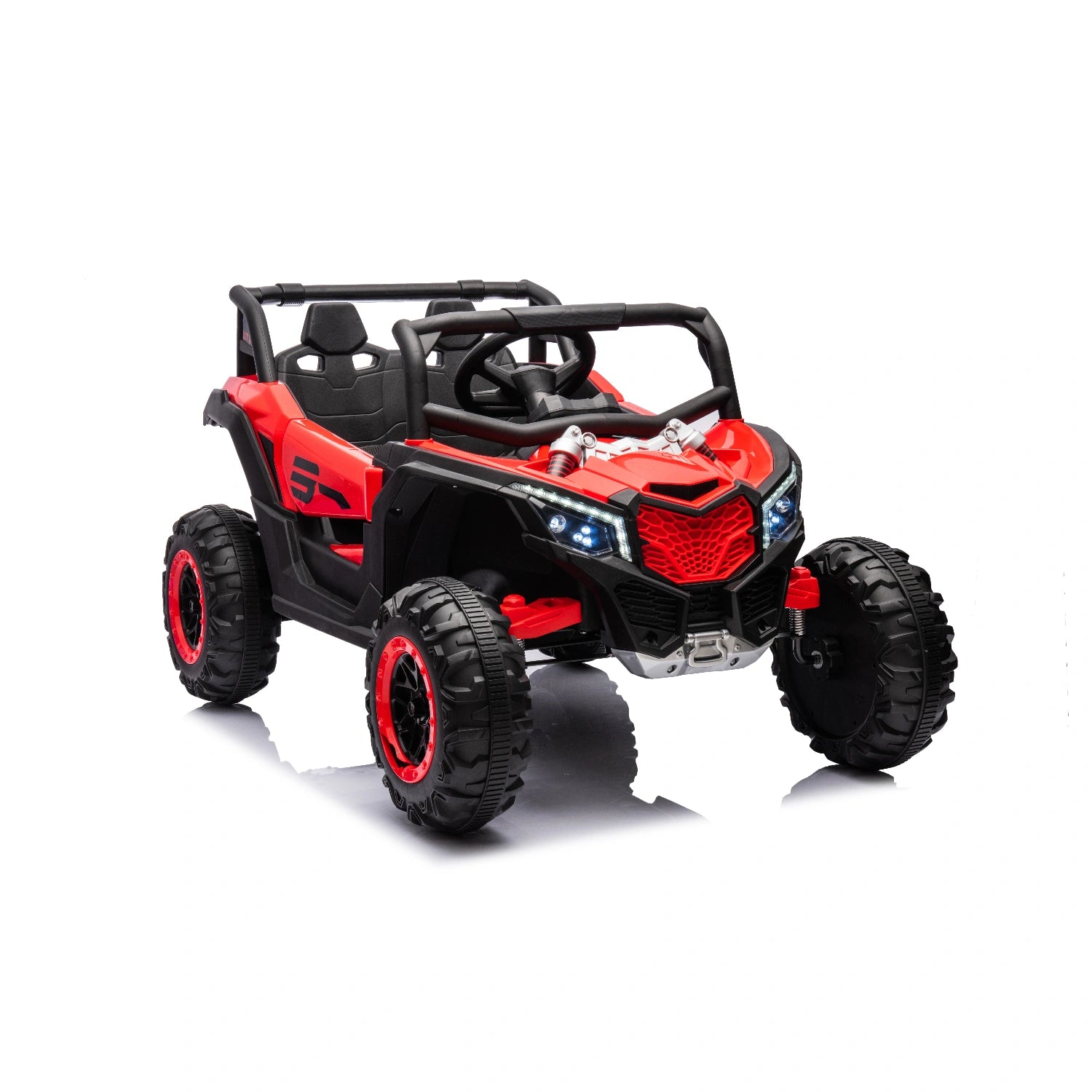 24V Ride-On Buggy for Kids – Can-Am Inspired Replica with 4WD & EVA Wheels – Red