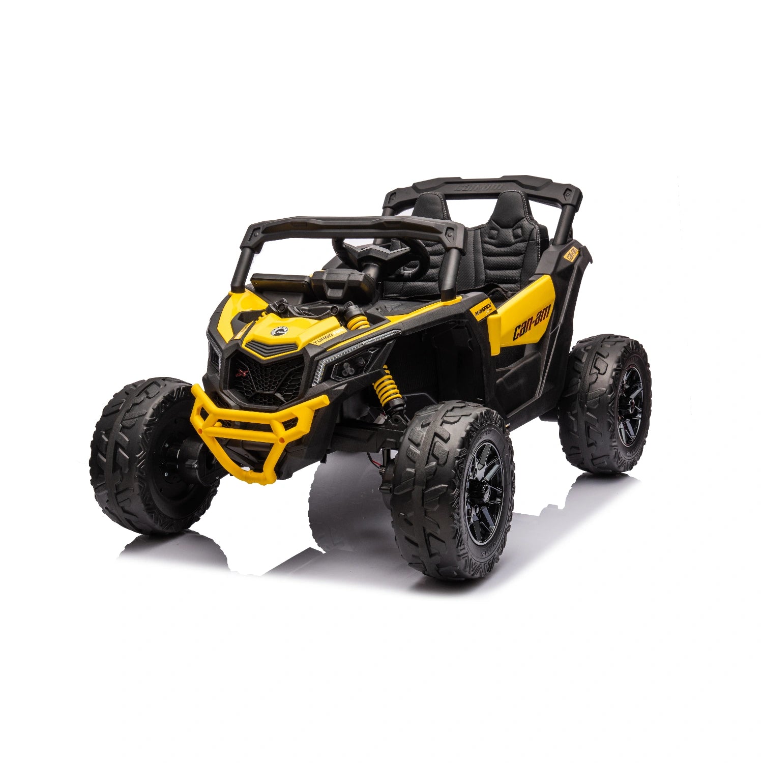24V Can-Am Maverick Kids Ride-On UTV – 4WD Single Seater (Yellow)