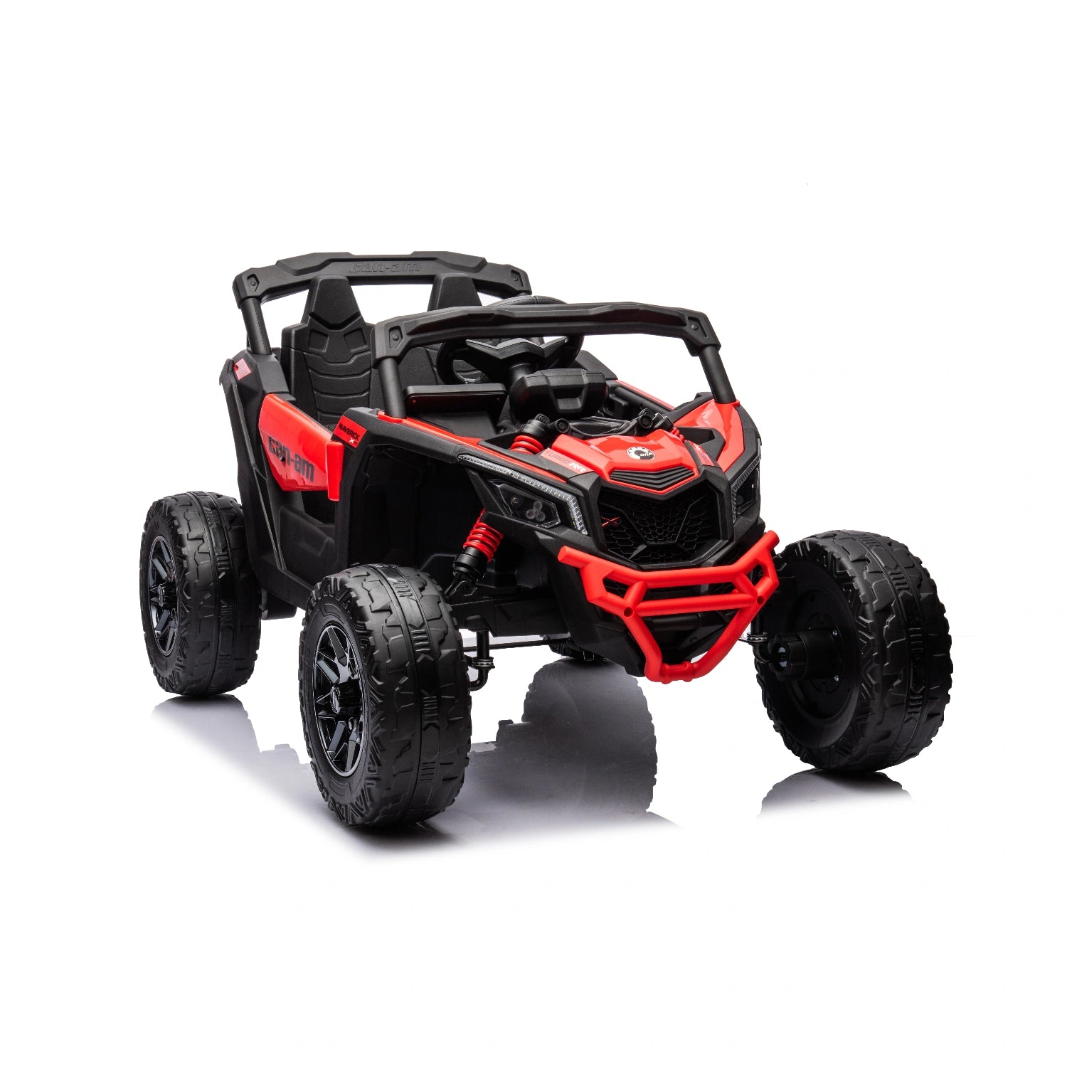 24V Can-Am Maverick Kids Ride-On UTV – 4WD Single Seater 800W - Red