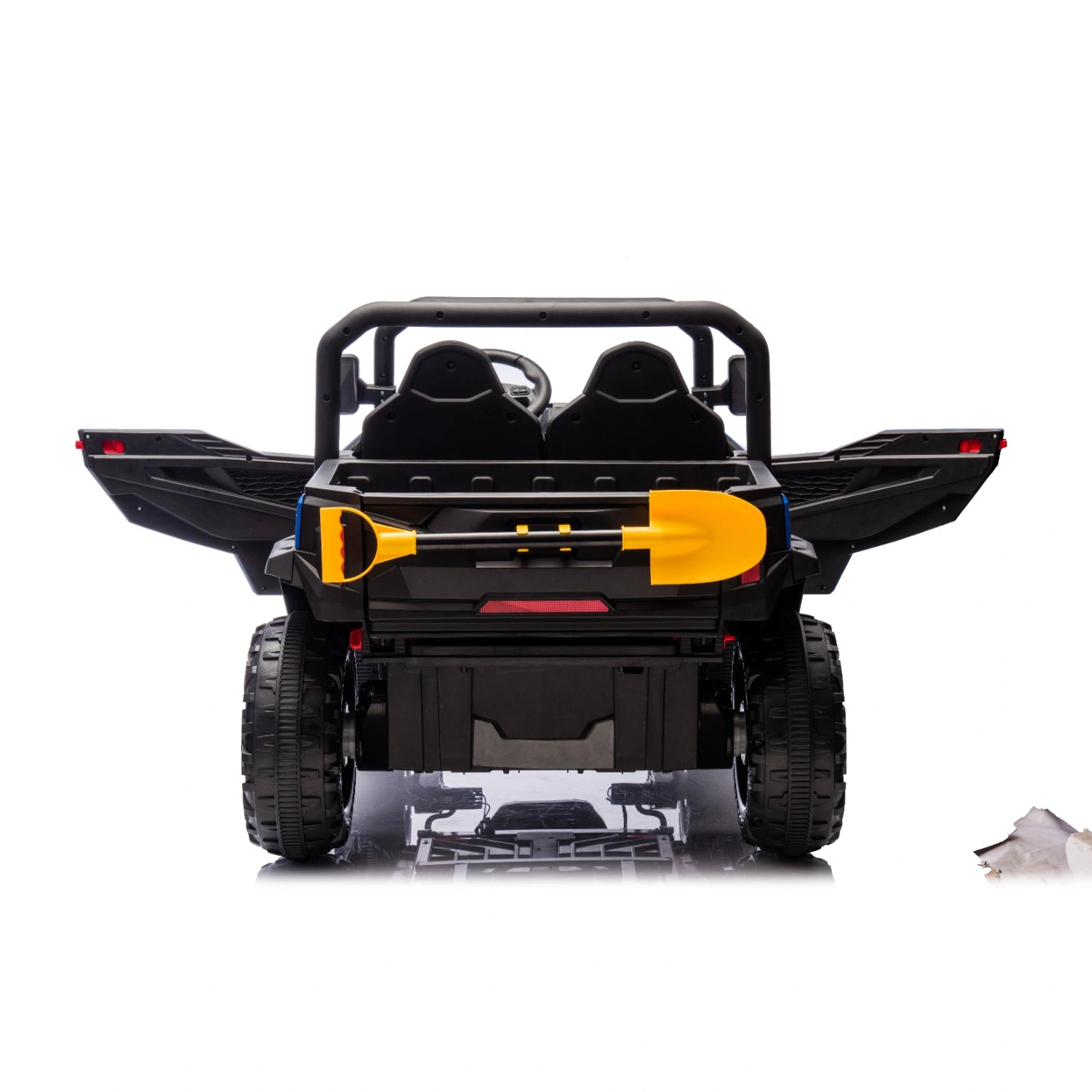 24V Kids Ride-On Dump Truck 4×4 – Electric Tipper Farm Truck with Leather Seat – Blue