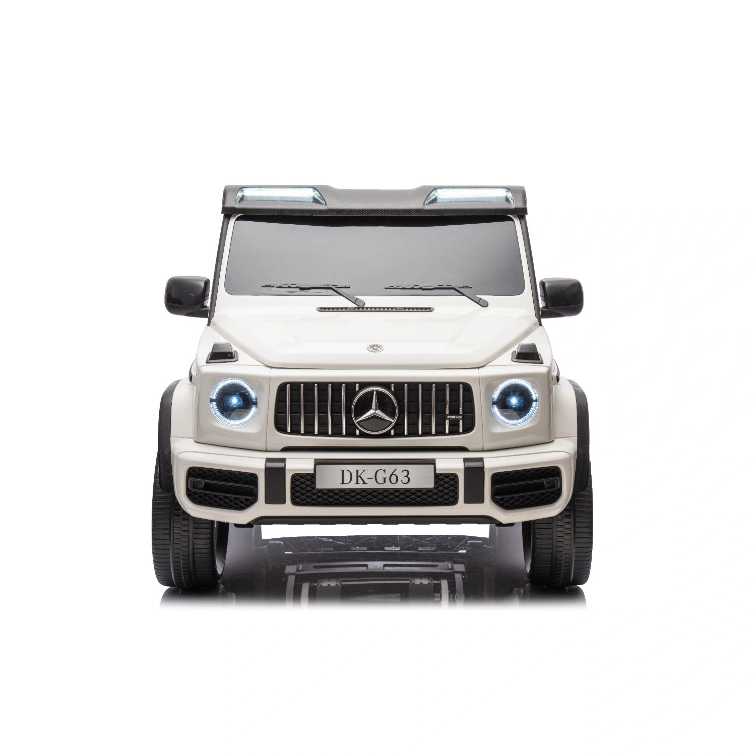 White Licensed Double Seat Mercedes-Benz Kids Ride On Car G63 with RC, 24v 14ah, 800W