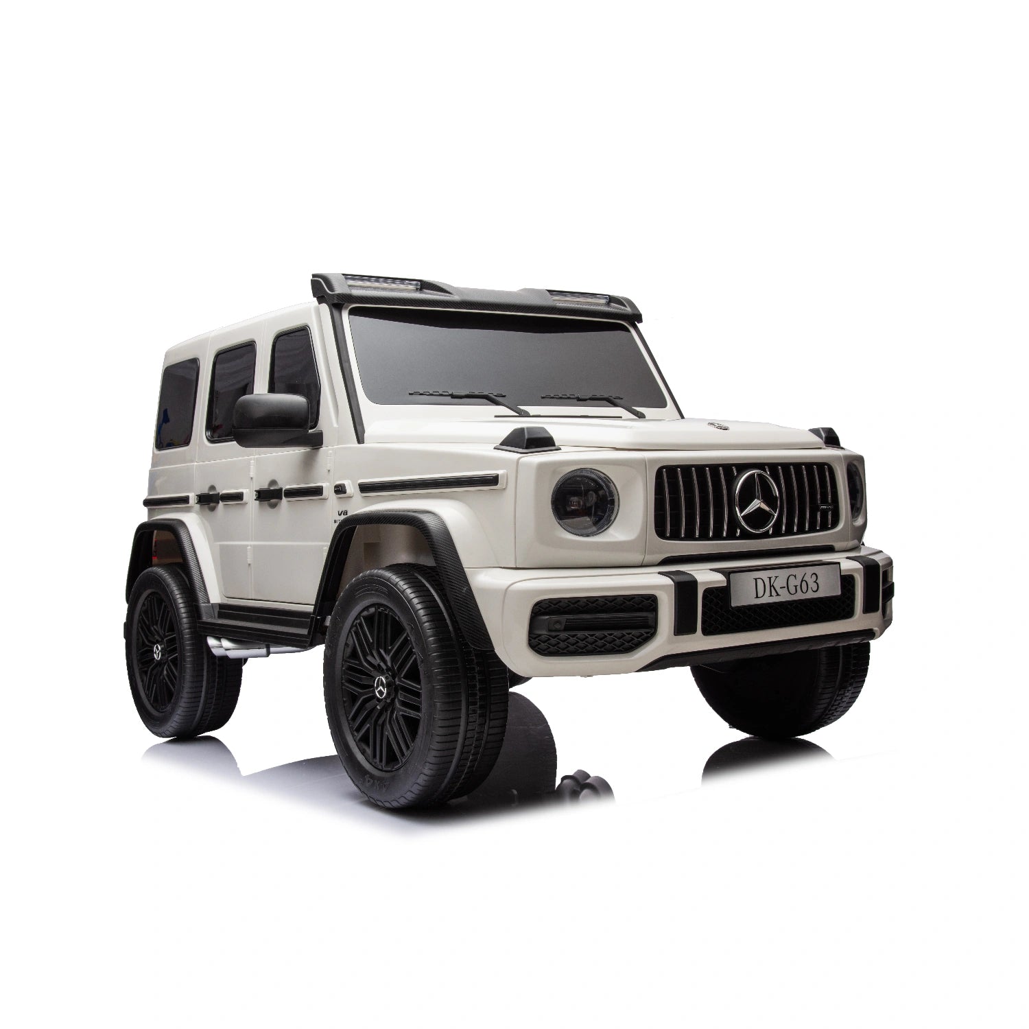 White Licensed Double Seat Mercedes-Benz Kids Ride On Car G63 with RC, 24v 14ah, 800W