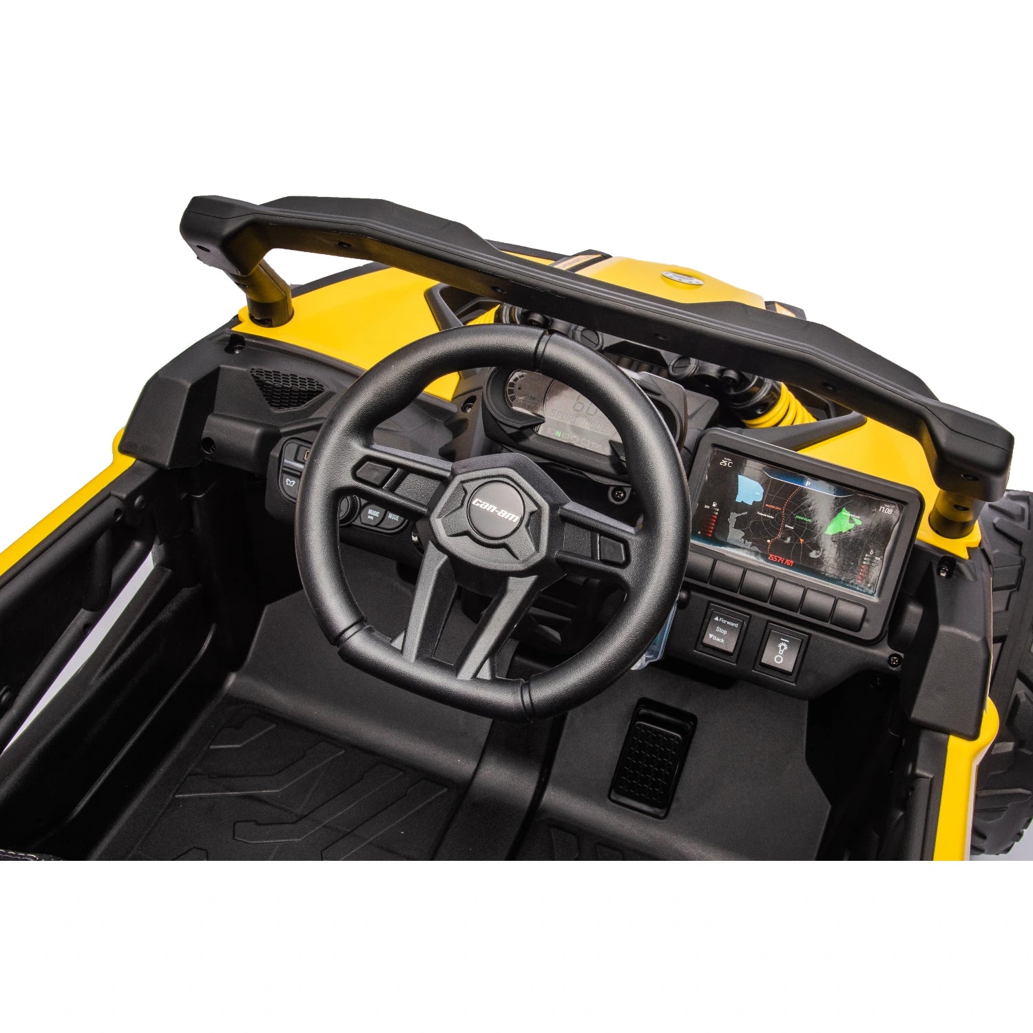 24V Can-Am Maverick Kids Ride-On UTV – 4WD Single Seater (Yellow)