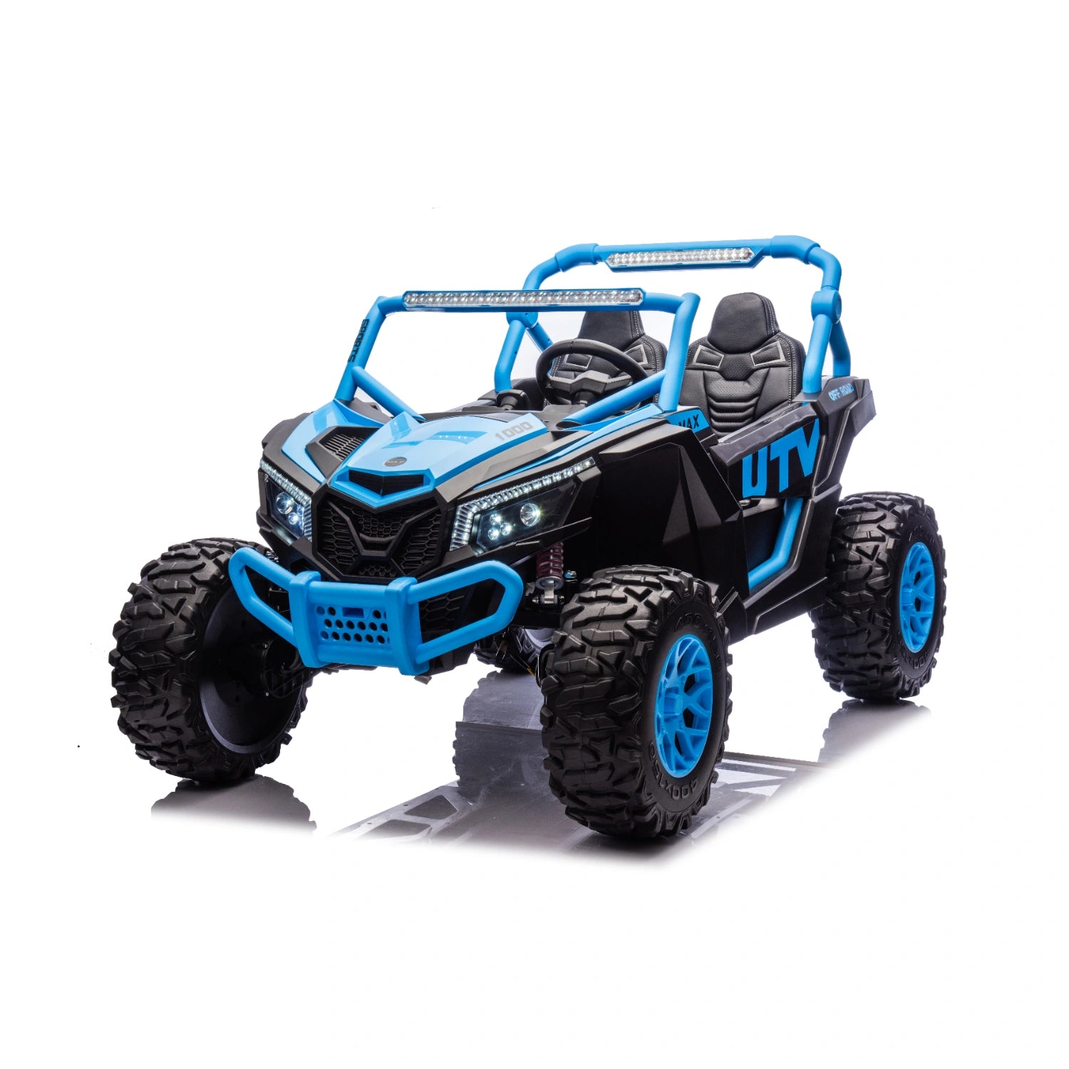 King of UTVs ZForce RZR Turbo 24V 1400W Off-Road 4WD Kids Ride-On Buggy – Blue