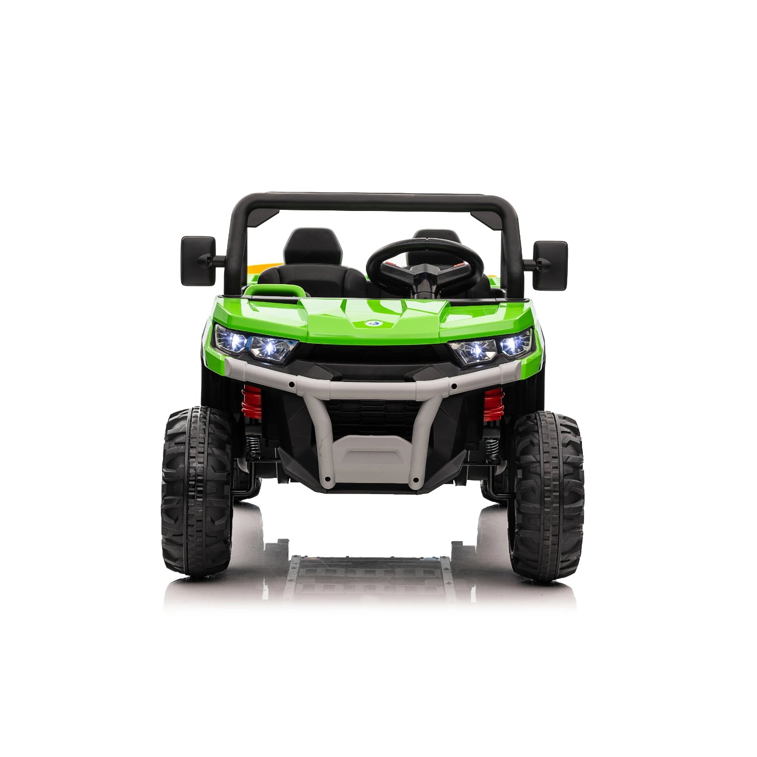24V Kids Dump Truck – Electric Ride-On Farm Tipper Truck with 4WD – Green 4 Wheeler