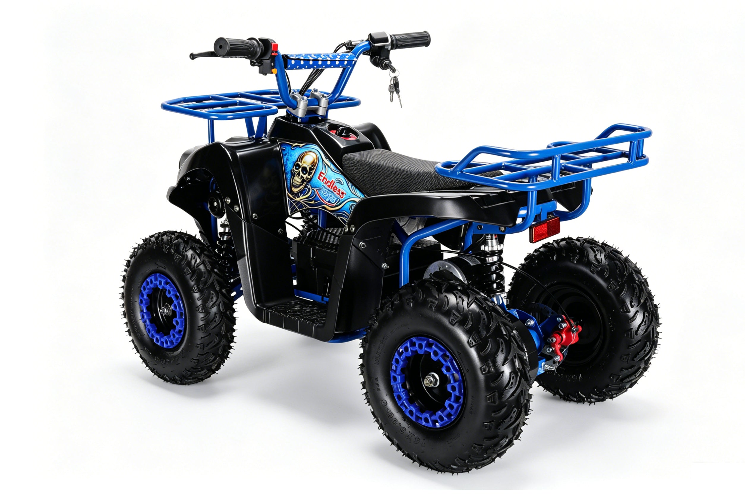 36V 800W Electric Ride-On ATV Kids Electric Quad Bike 4 wheeler – Black & Blue