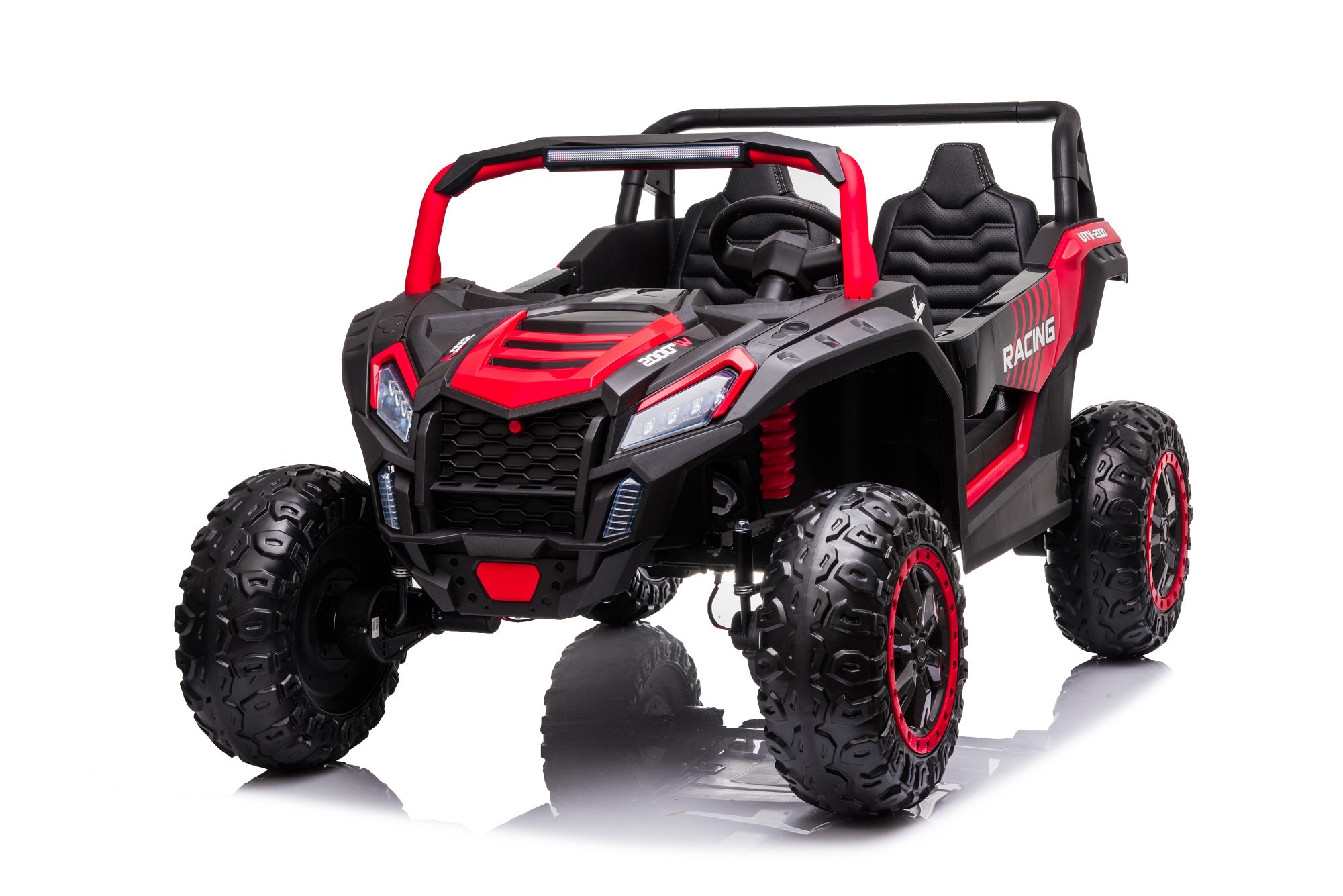 Red Stinger Buggy XL 24V 4×4 two-seater kids ride-on car with EVA wheels and off-road design