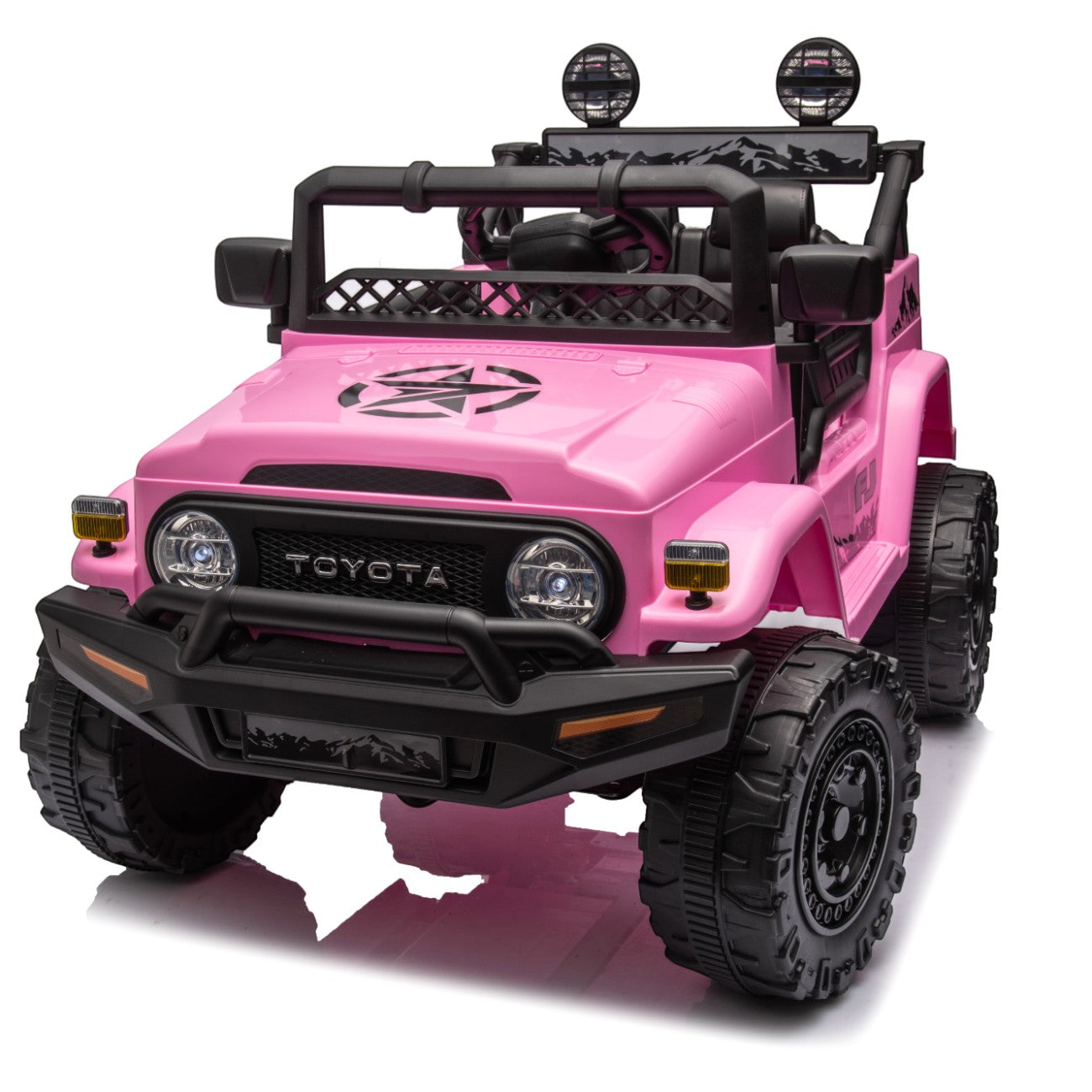 Toyota FJ Cruiser Licensed Electric Toy Car for Kids 12v Ride On Pink