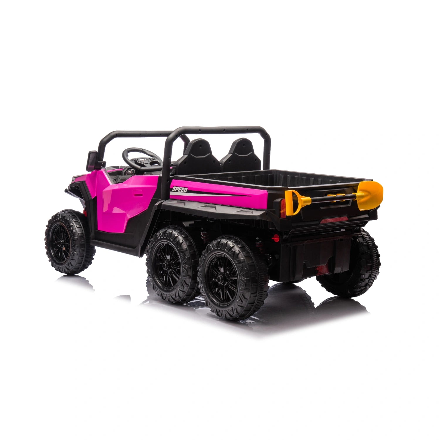 24V 6-Wheel Ride-On Farm Dump Truck with Electric Tipper & Remote – Pink