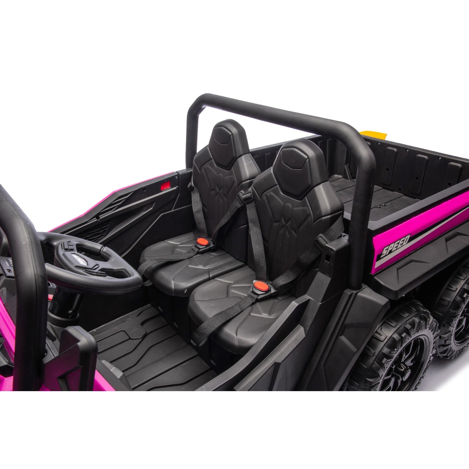 24V 6-Wheel Ride-On Farm Dump Truck with Electric Tipper & Remote – Pink