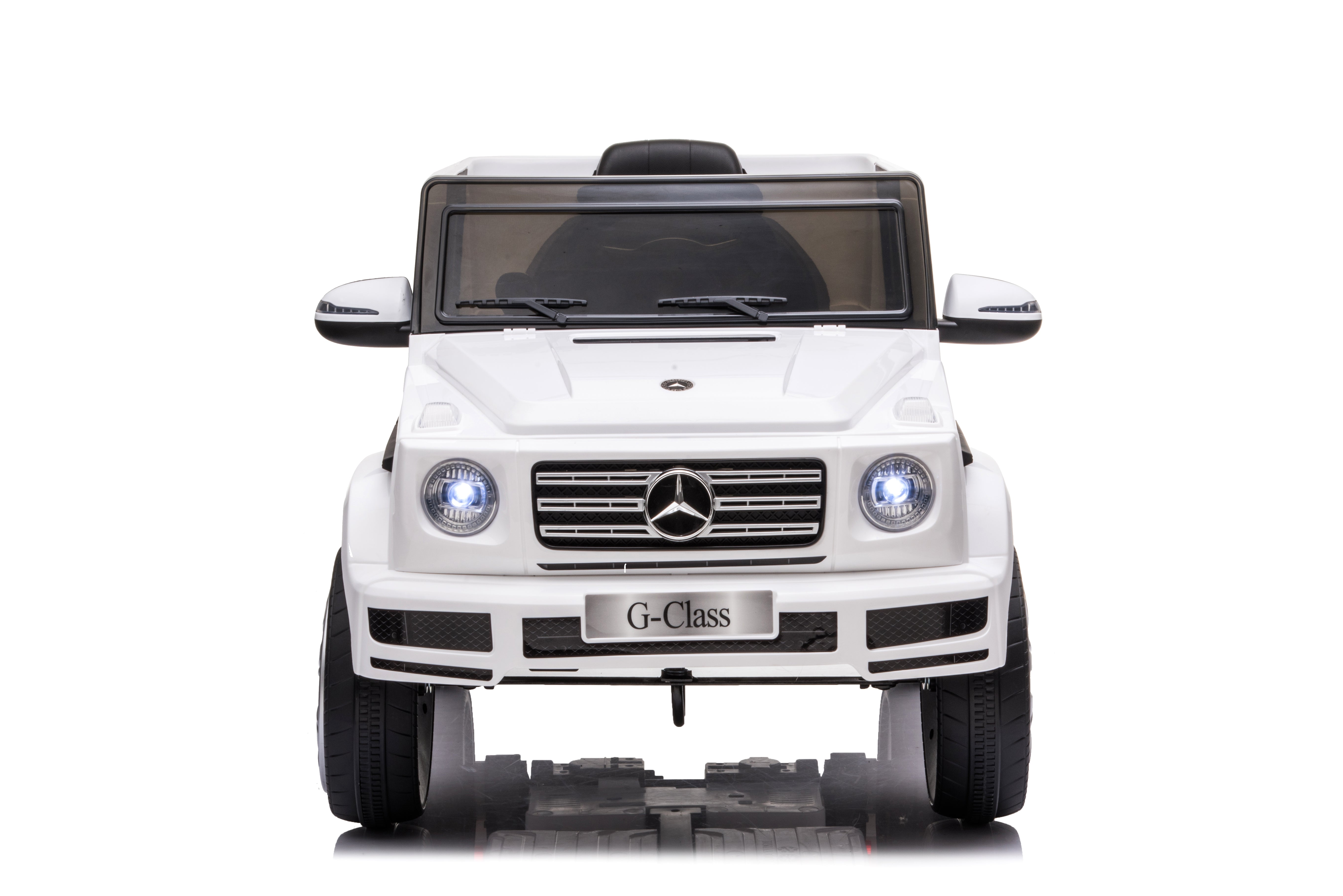 12V Licensed Mercedes G-Wagon G63 Kids Electric Ride-On Car – White
