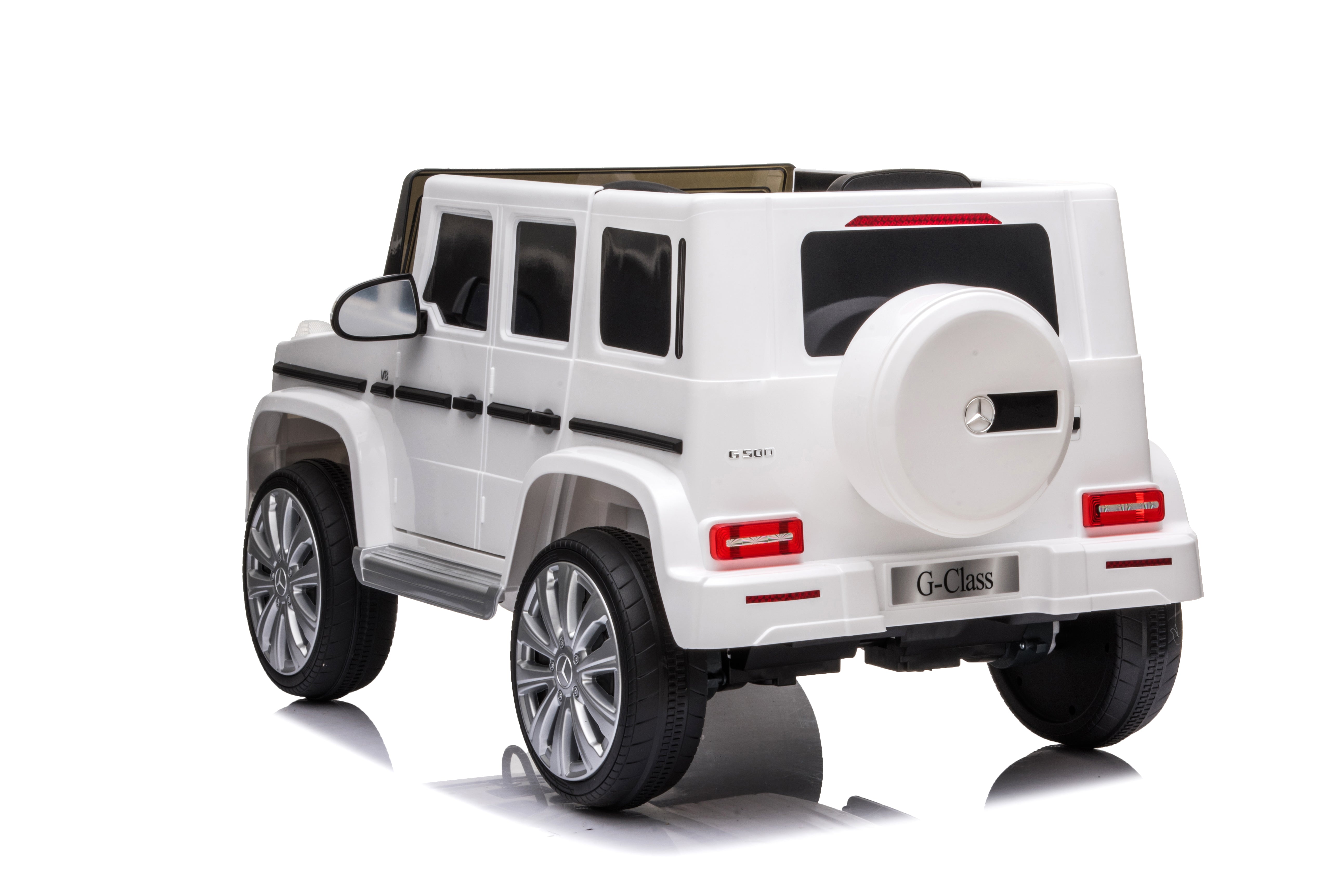 12V Licensed Mercedes G-Wagon G63 Kids Electric Ride-On Car – White