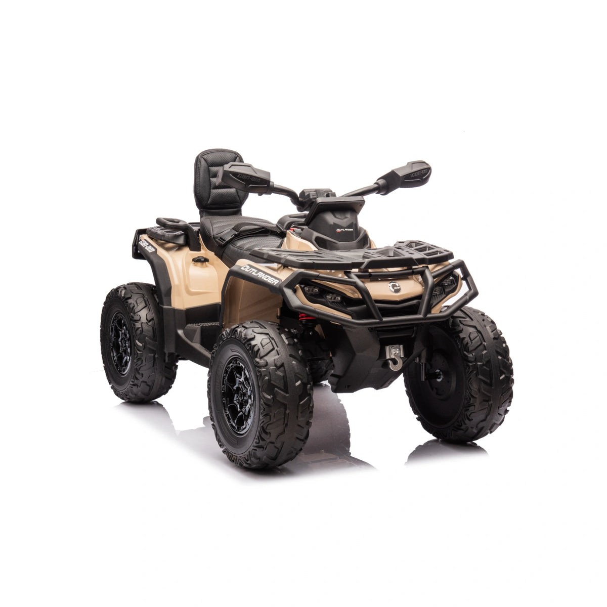 24V 800W Licensed Can-Am Outlander 2-Seater 4x4 ATV Quad Bike – Khaki