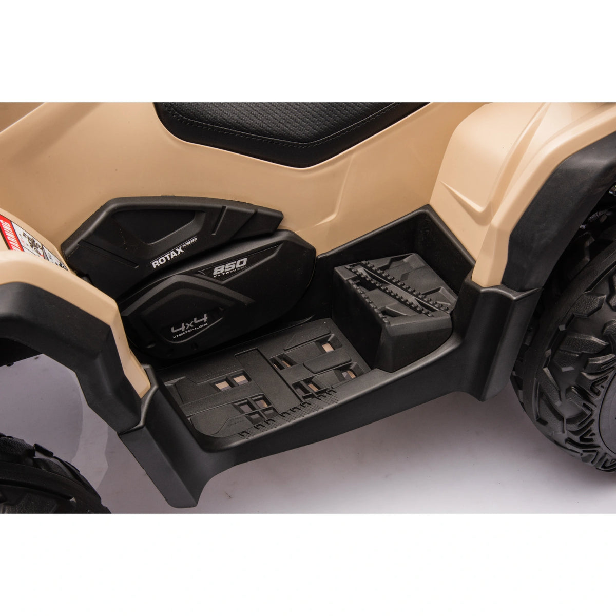24V 800W Licensed Can-Am Outlander 2-Seater 4x4 ATV Quad Bike – Khaki