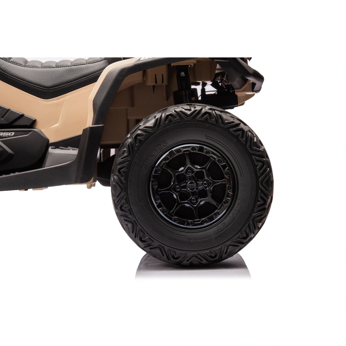 24V 800W Licensed Can-Am Outlander 2-Seater 4x4 ATV Quad Bike – Khaki