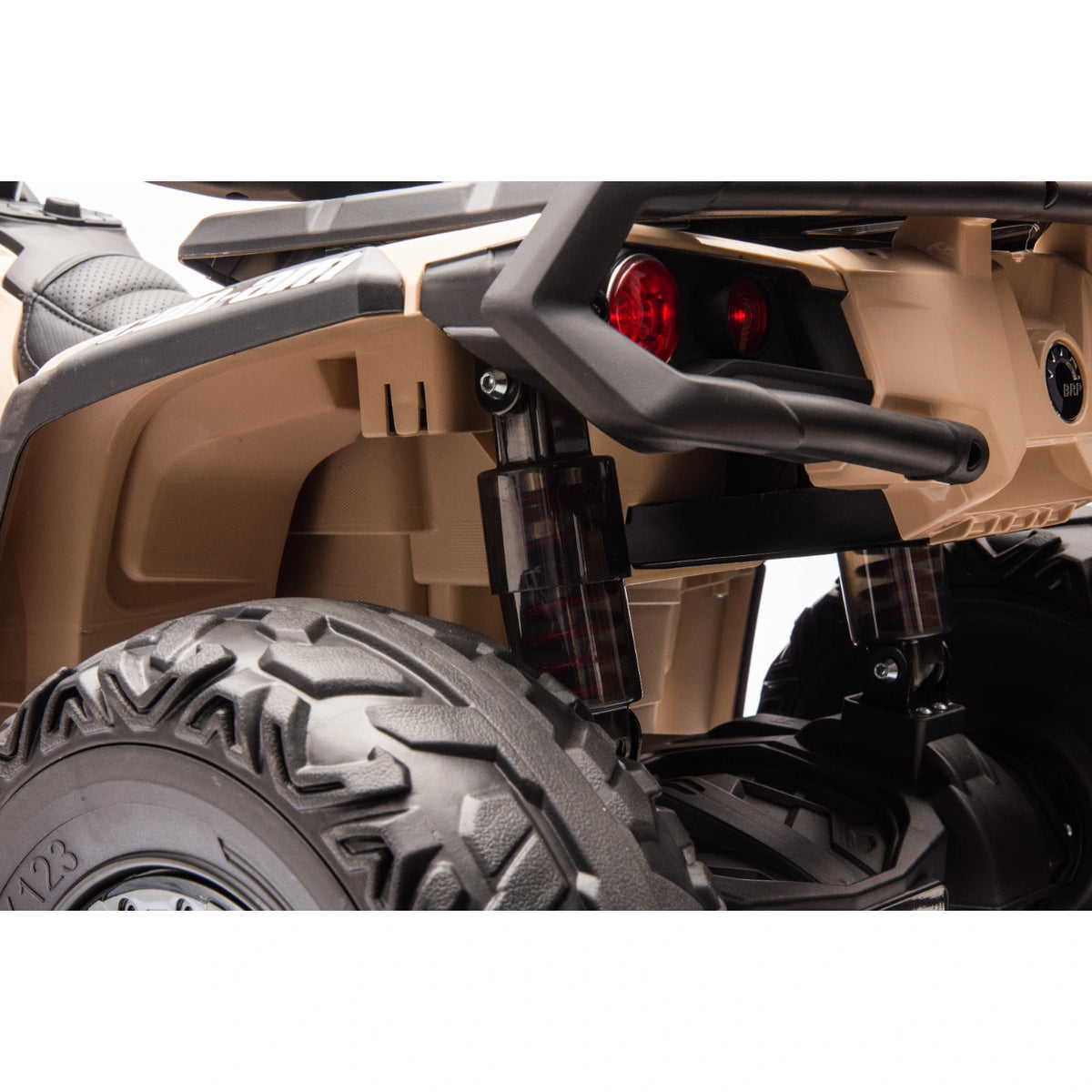 24V 800W Licensed Can-Am Outlander 2-Seater 4x4 ATV Quad Bike – Khaki