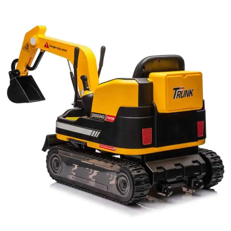 24V Ride-On Construction Digger β Kids Electric Excavator Toy with Dual Motors-Yellow