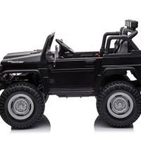 Black 24V 4WD Toyota FJ-40 kids electric ride-on toy car with realistic design and off-road tires.