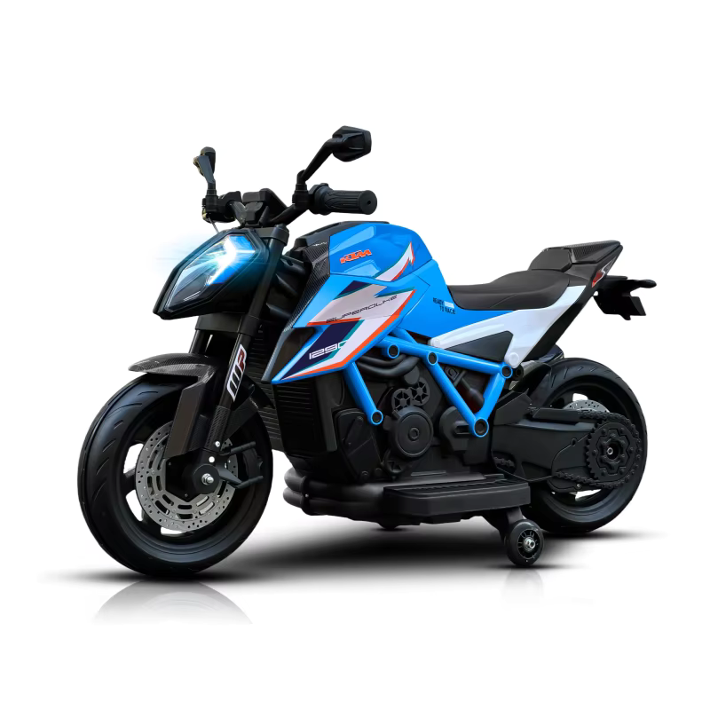 Licensed KTM 1290 Super Duke R 12V Kids Electric Ride-On Motorbike – Blue