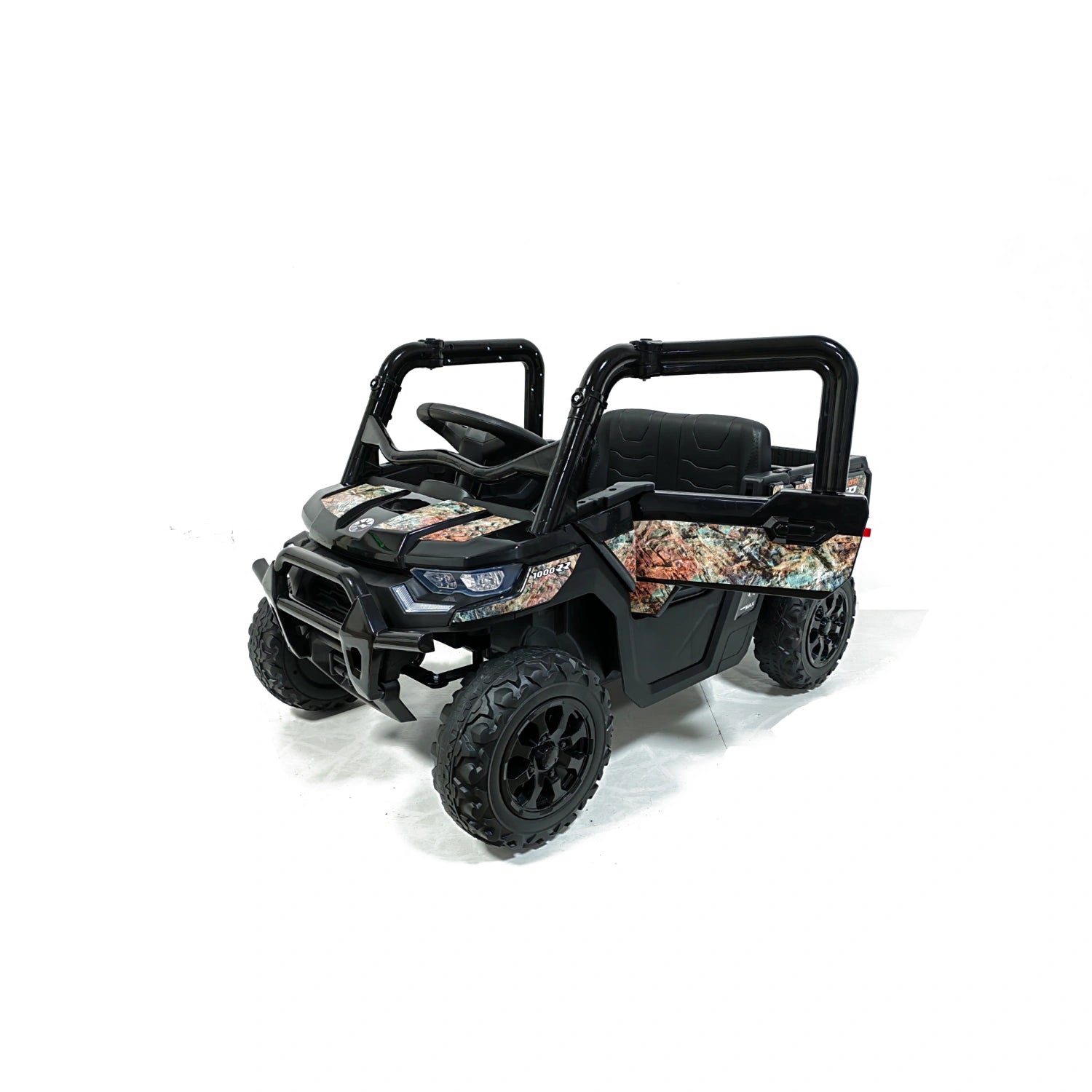 24V 4WD Kids Electric Off-Road Adventure Truck – Camo Black