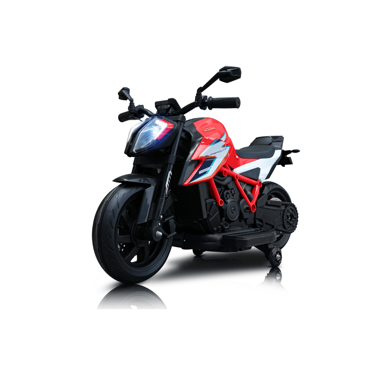 Licensed KTM 1290 Super Duke R 12V Kids Electric Ride-On Motorbike – Red