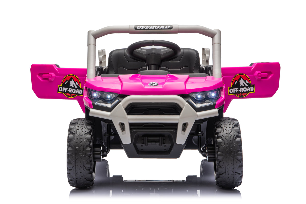 12V 4WD Kids Electric Ride-On Utility Truck – Pink
