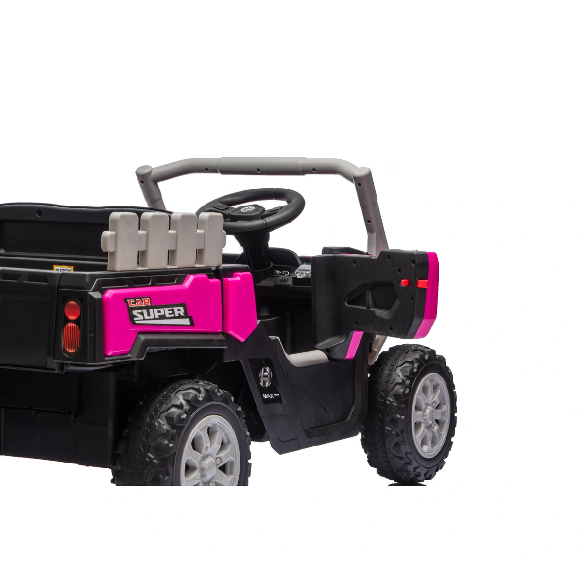 12V 4WD Kids Electric Ride-On Utility Truck – Pink