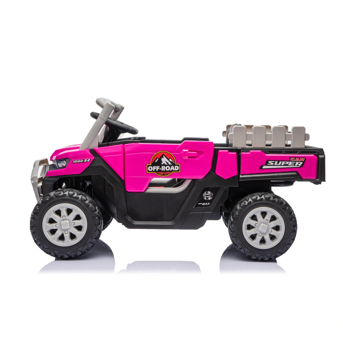 12V 4WD Kids Electric Ride-On Utility Truck – Pink