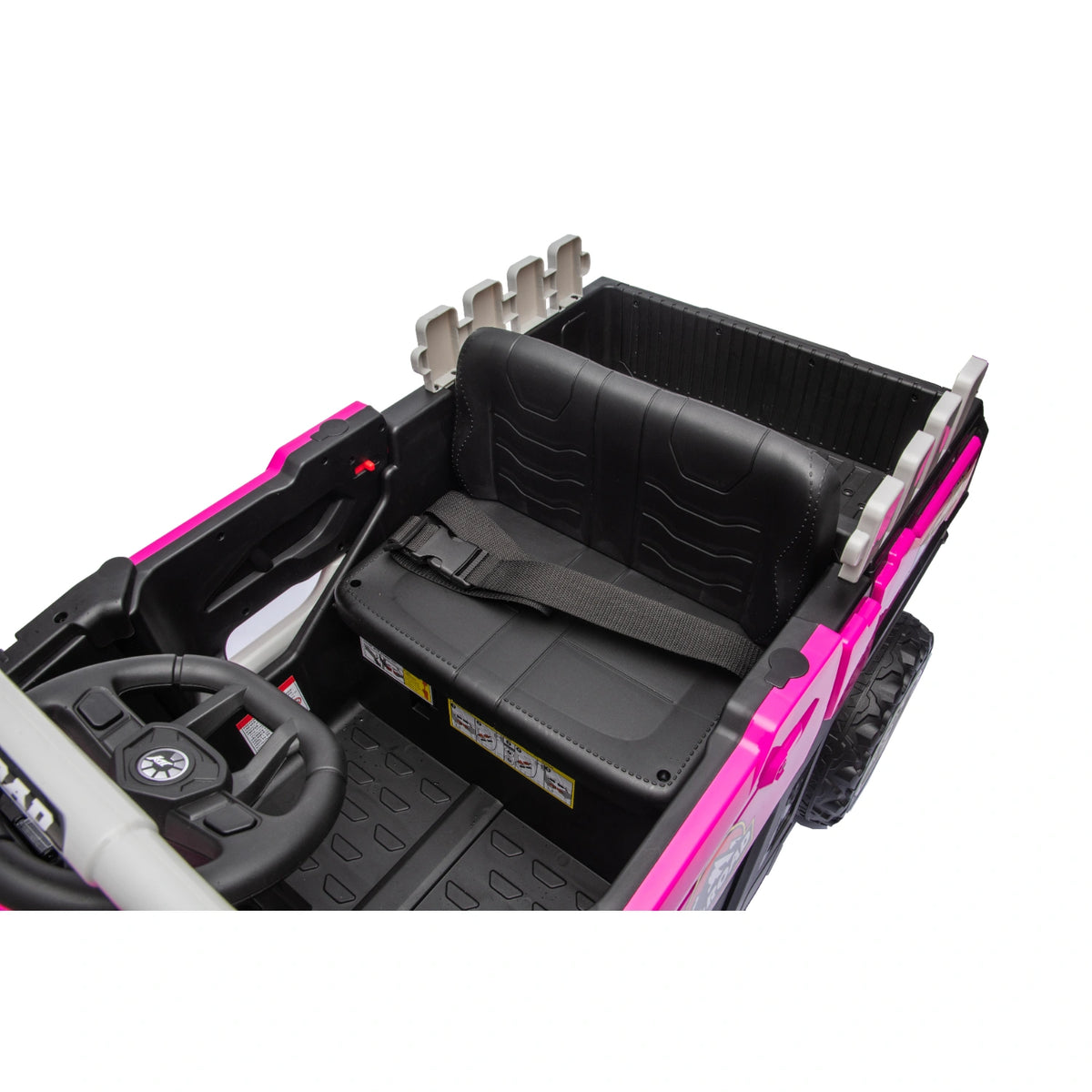12V 4WD Kids Electric Ride-On Utility Truck – Pink