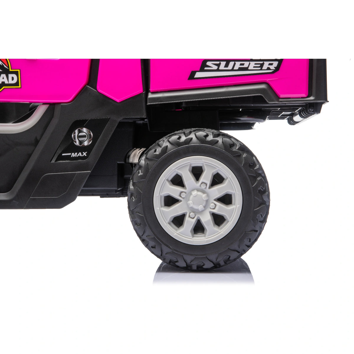 12V 4WD Kids Electric Ride-On Utility Truck – Pink