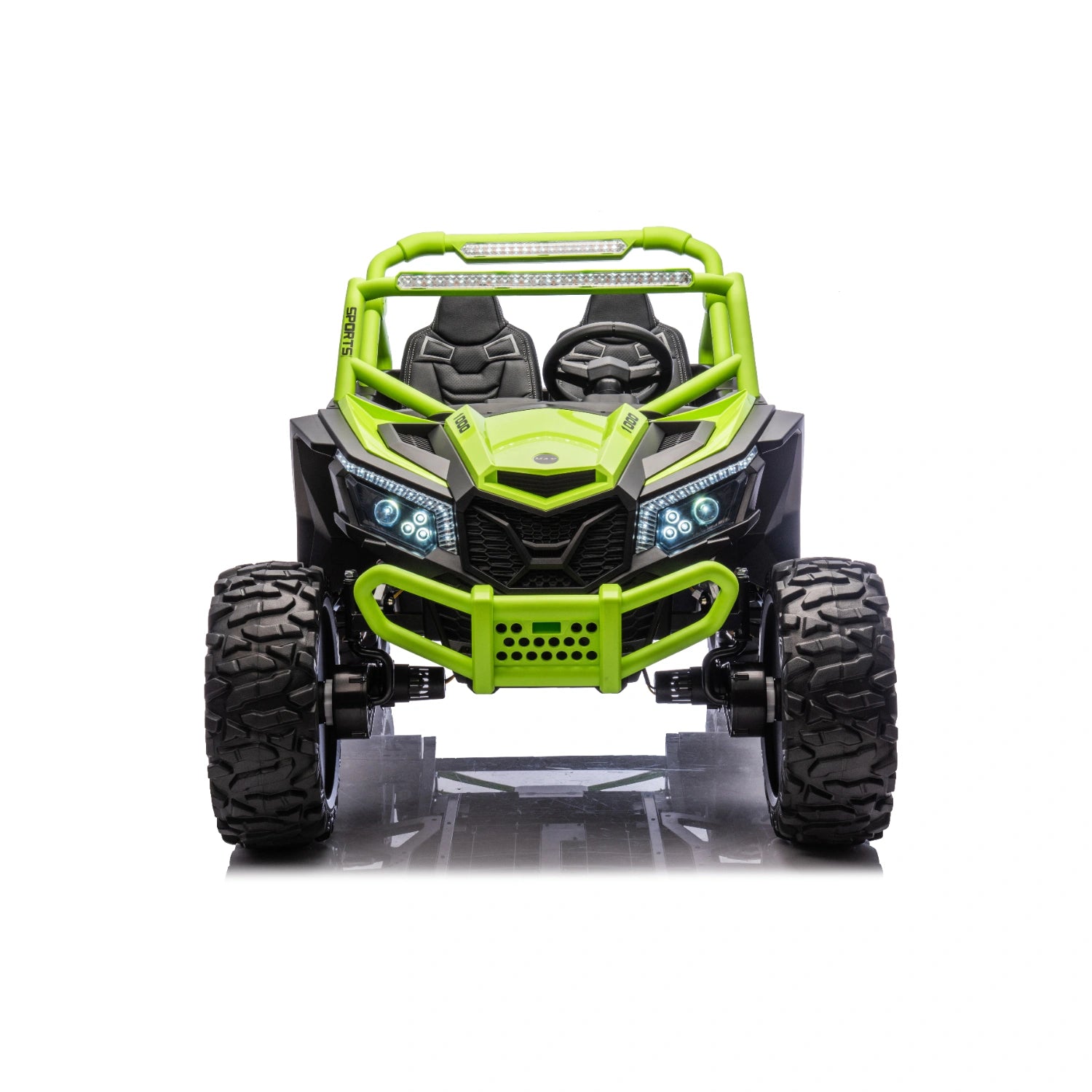 King of UTVs ZForce RZR Turbo 24V 1400W Off-Road 4WD Kids Ride-On Buggy – Green