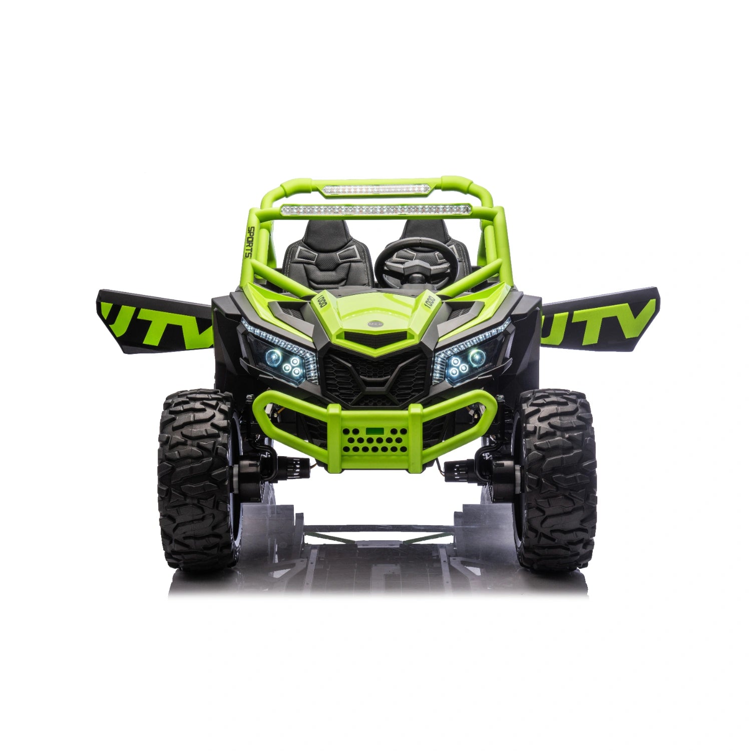 King of UTVs ZForce RZR Turbo 24V 1400W Off-Road 4WD Kids Ride-On Buggy – Green