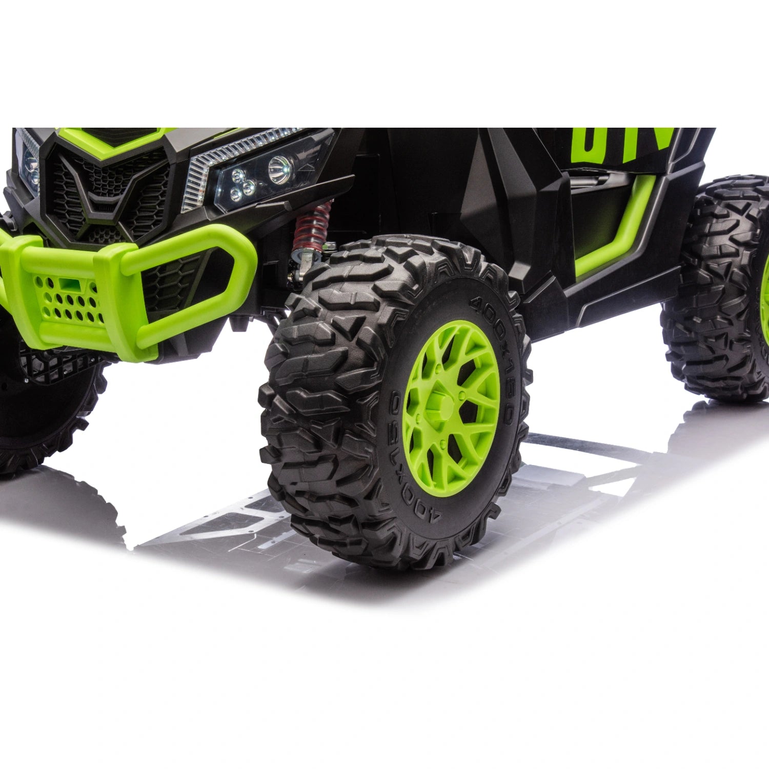 King of UTVs ZForce RZR Turbo 24V 1400W Off-Road 4WD Kids Ride-On Buggy – Green