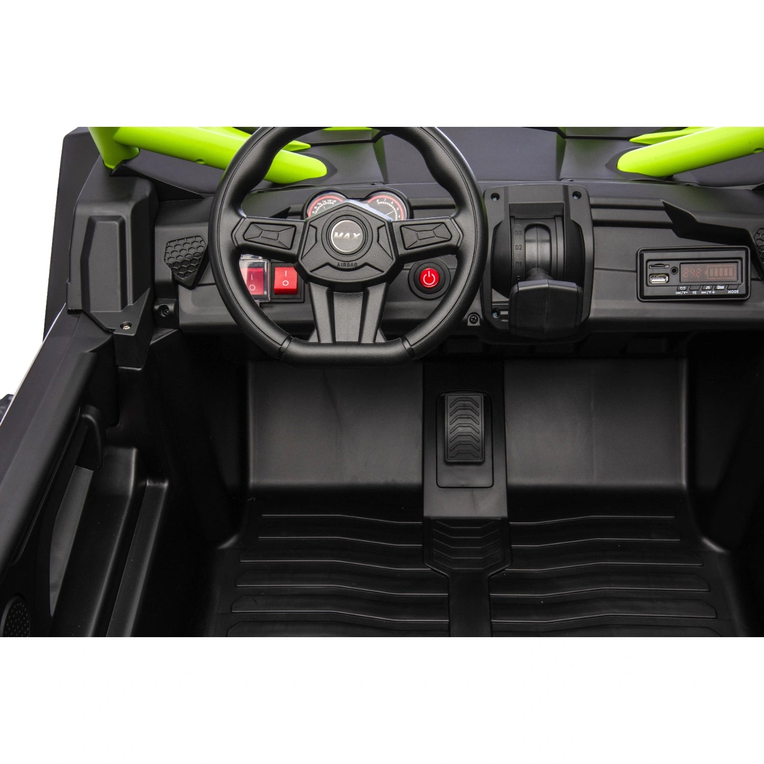 King of UTVs ZForce RZR Turbo 24V 1400W Off-Road 4WD Kids Ride-On Buggy – Green