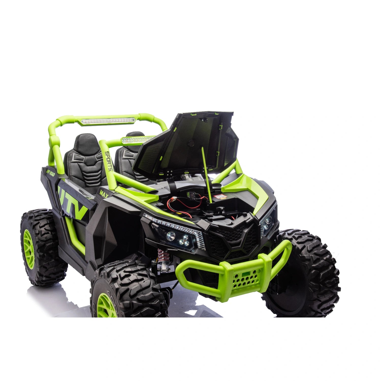 King of UTVs ZForce RZR Turbo 24V 1400W Off-Road 4WD Kids Ride-On Buggy – Green