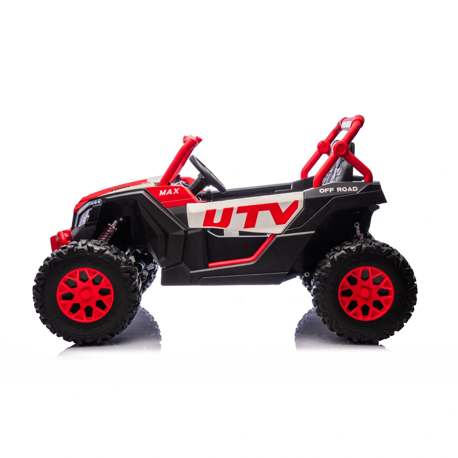 King of UTVs ZForce RZR Turbo 24V 1400W Kids 2-Seater Electric Ride On Buggy – Red
