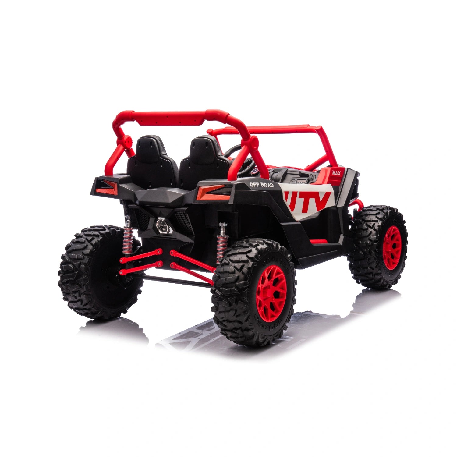 King of UTVs ZForce RZR Turbo 24V 1400W Kids 2-Seater Electric Ride On Buggy – Red