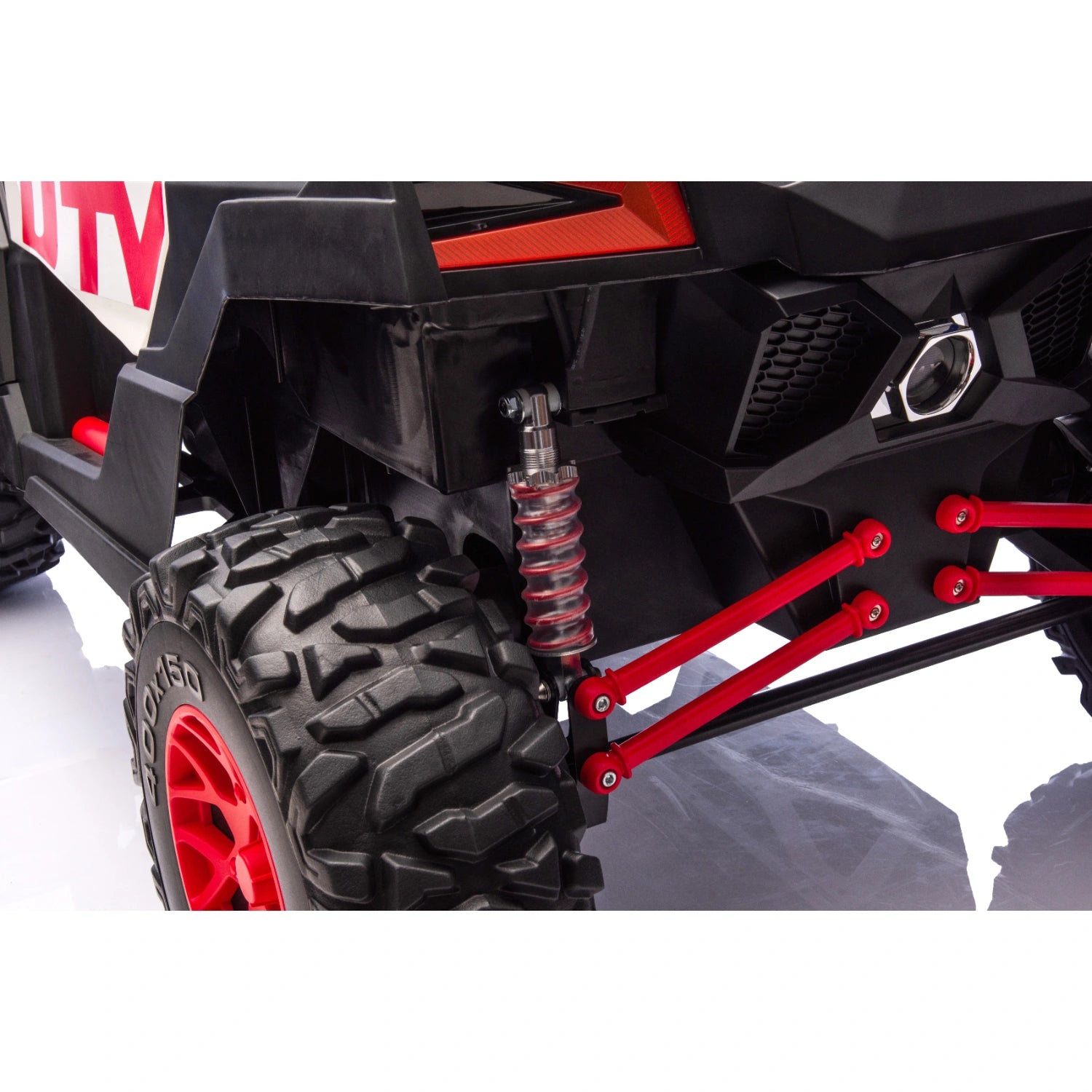 King of UTVs ZForce RZR Turbo 24V 1400W Kids 2-Seater Electric Ride On Buggy – Red