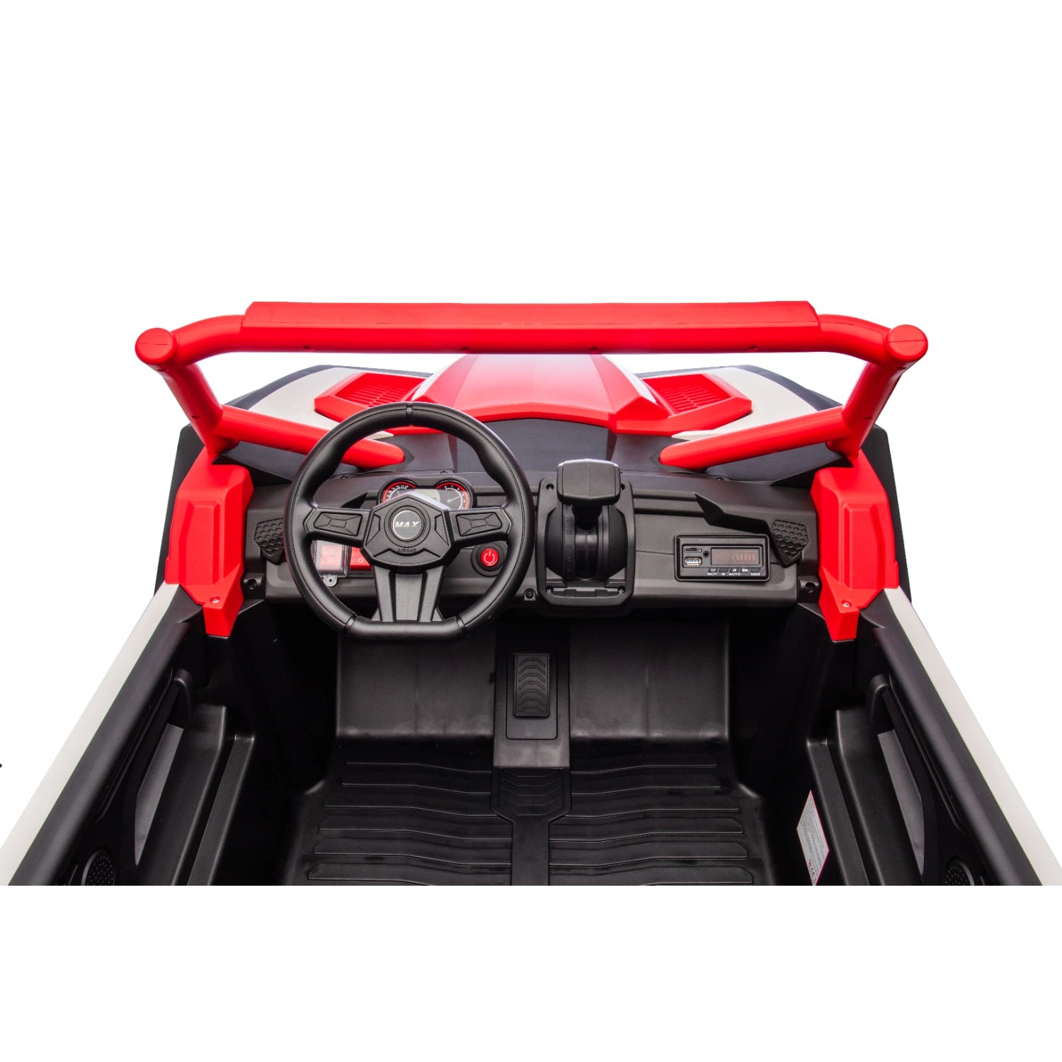 King of UTVs ZForce RZR Turbo 24V 1400W Kids 2-Seater Electric Ride On Buggy – Red