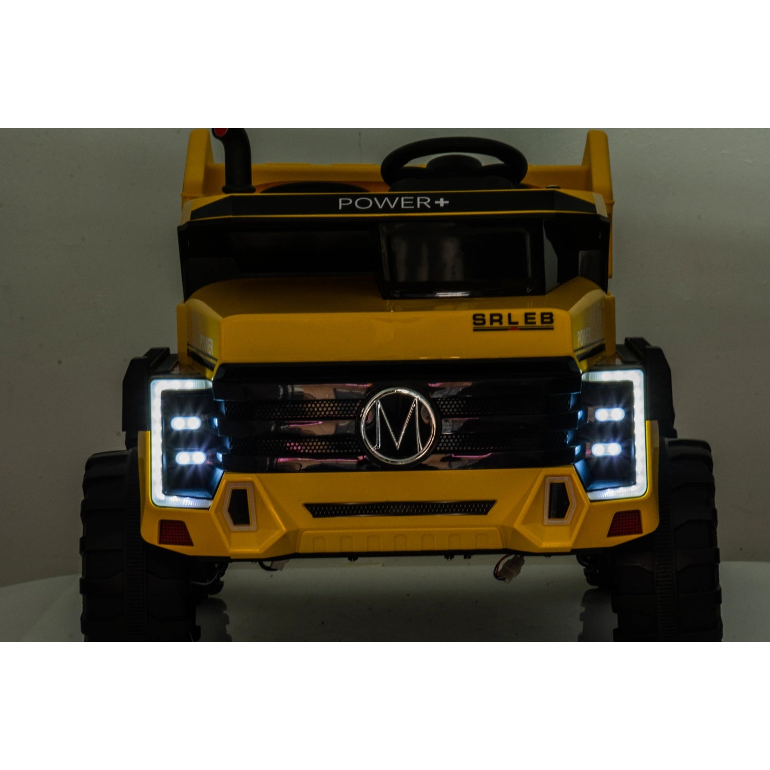 24V Ride-On Tipper Truck for Kids – Dual Seat Electric Construction Dump Truck with Remote – Yellow