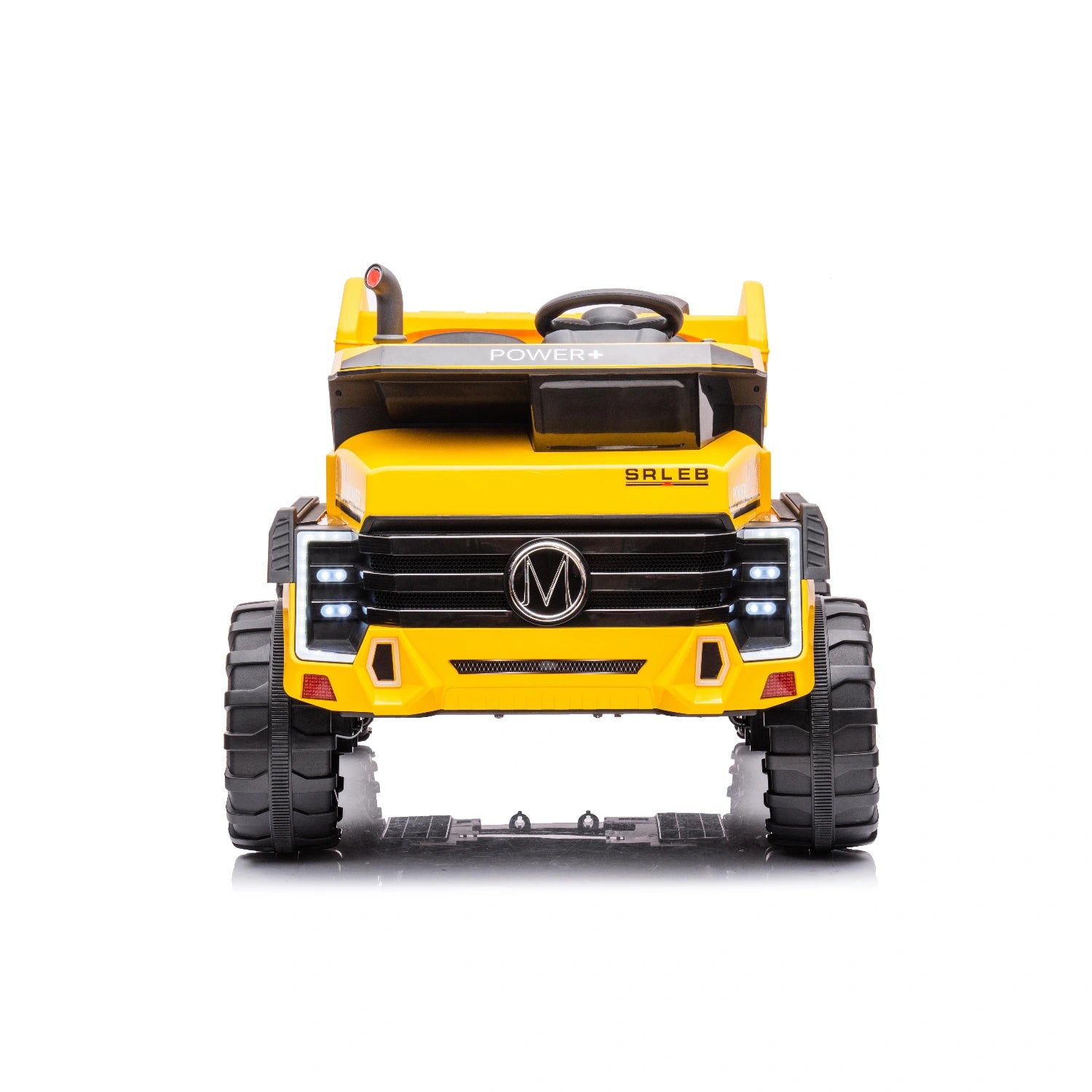 24V Ride-On Tipper Truck for Kids – Dual Seat Electric Construction Dump Truck with Remote – Yellow