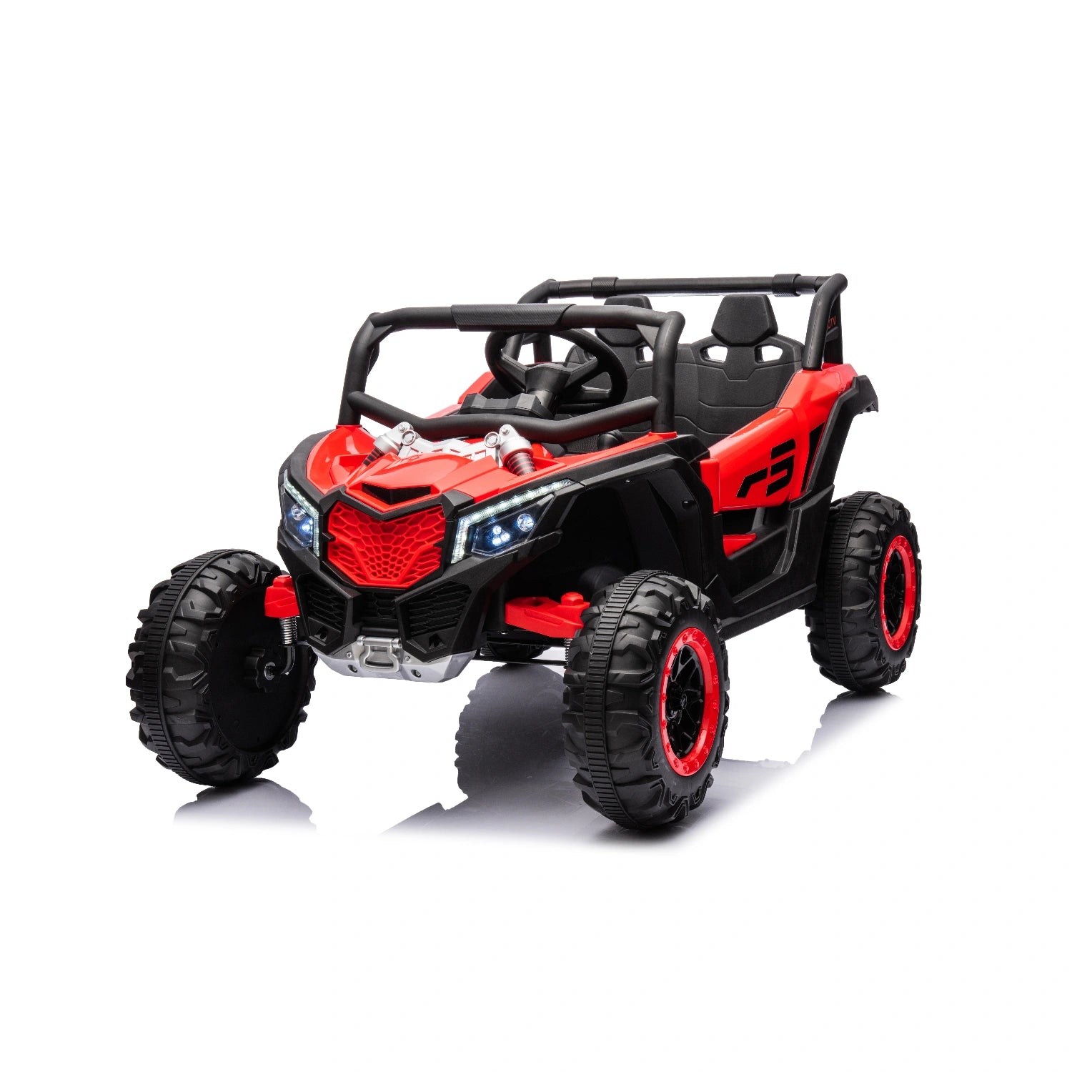 24V Ride-On Buggy for Kids – Can-Am Inspired Replica with 4WD & EVA Wheels – Red