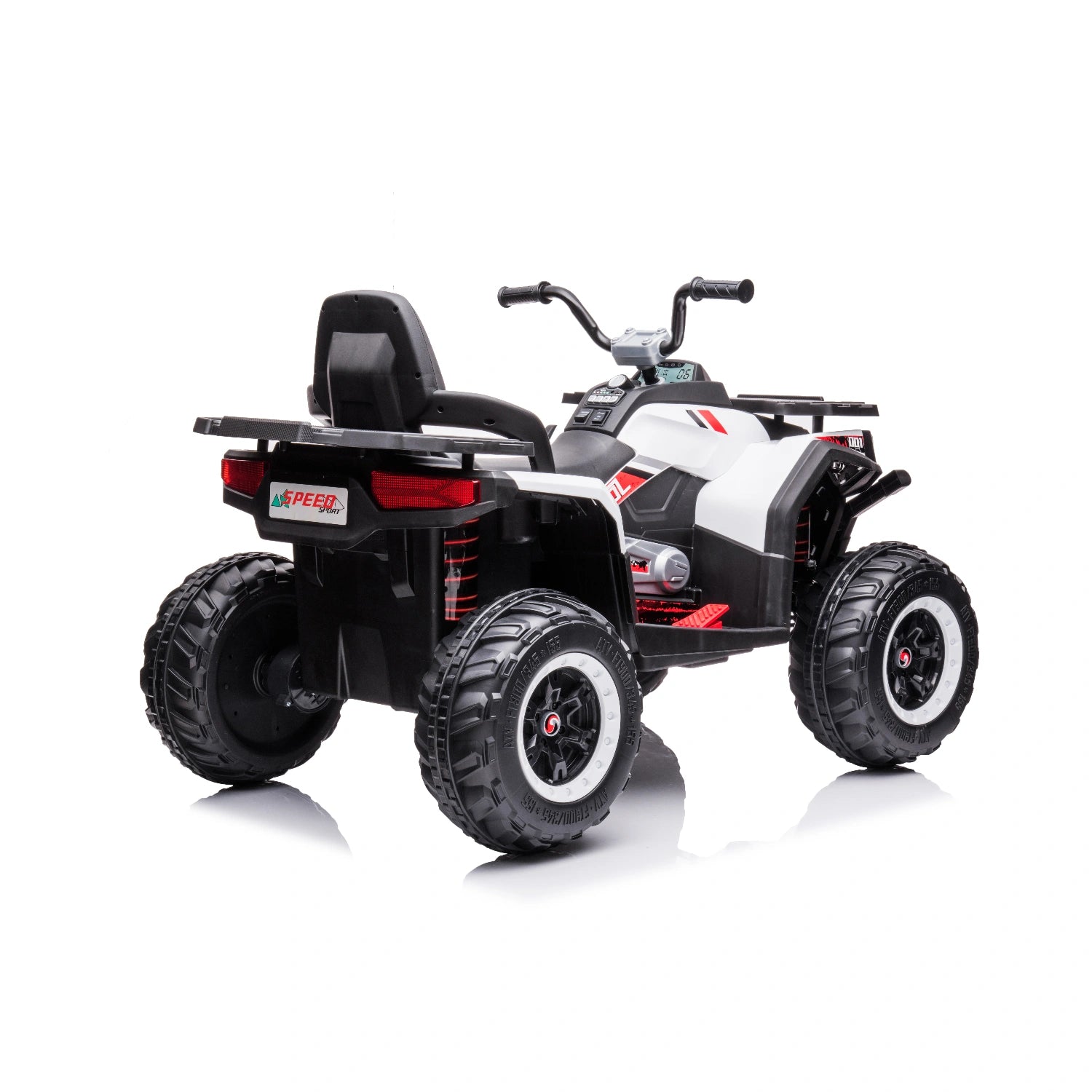 12V Quad Bike for Kids – Off-Road Ride-On ATV, Electric Children’s Quad – White